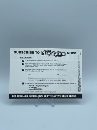 Sony Playstation 1 Manuals Inserts PS1 - Picture 6 of 14
