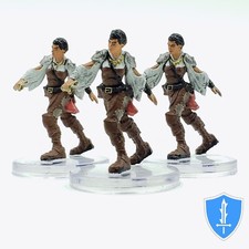 Swashbuckler x3 - Seas & Shores #18 D&D Icons of the Realms Pirate Miniature
