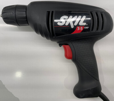 SKIL 6130 Reversible Corded Keyless Drill 3.5A, 3/8  (WORKS)