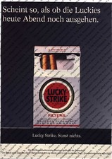 Lucky Strike Werbung Anzeige Reklame