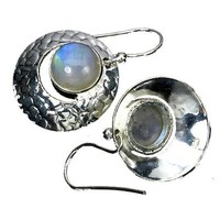 Ohrringe Stein Mond Silber 925