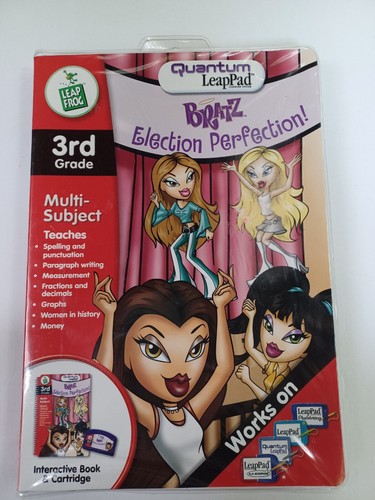 LeapFrog LeapPad Bratz Election Perfection Book Cartridge 3 Grade Multi Subject