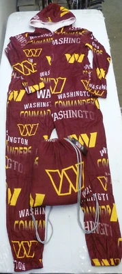 NEW Men's Team Apparel NFL Washington Commanders One Piece PJ's Gift Set-Large