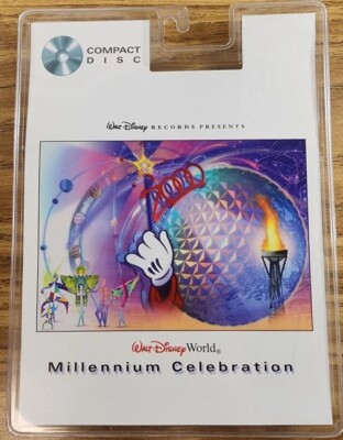 WALT DISNEY - MILLENNIUM CELEBRATION - CD IN 6" X 8" PLASTIC CASE