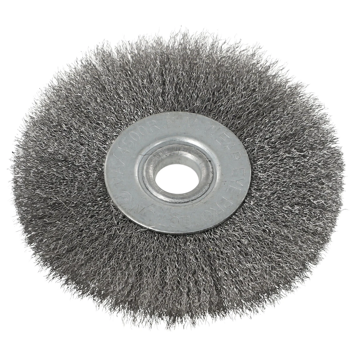 4.5In Flat Crimped Stainless Steel Wire Wheel Brush for