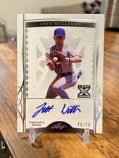 Jett Williams 2022 Leaf Trinity SP Rookie Auto #/99 NY Mets Prospect 🔥📈