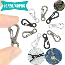 10/20/40x Mini Heavy Carabiner Snap Hook Clip Aluminum Outdoor Camping Key Chain