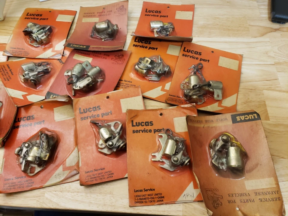 NOS Lucas Ignition Points Condenser Kit  tune up Mazda Mitsubishi Japan lot - Image 3 of 4