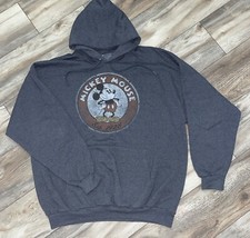 Vintage Mickey Mouse Disney Pullover hoodie sweater 1928 Gray Size 2XL