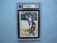 1981/82 TOPPS NHL HOCKEY CARD #1 DAVE BABYCH ROOKIE KSA 8.5 NMMINT+ SHARP+ 81/82