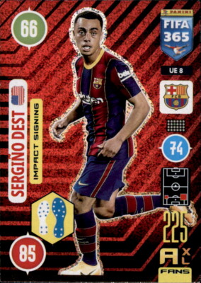 Fifa 365 Adrenalyn XL 2021 UPDATE UE8 - Sergino Dest - Impact Signing