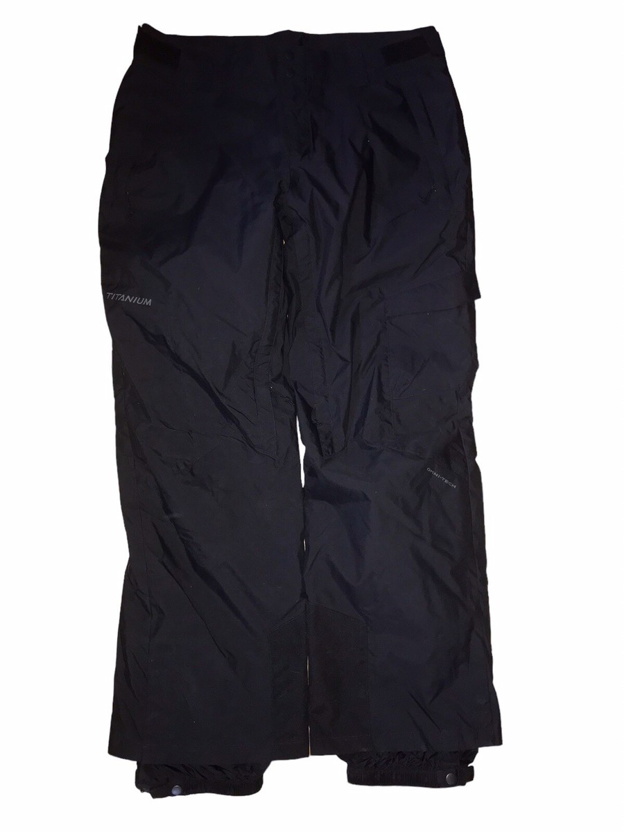 Columbia Titanium Ski Pants Black Men's Size XL Omni-Tech