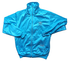 Adidas Chile 62 Jacke Shiny Wetlook blau blue Jacket Sz. M