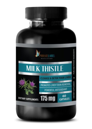 Pure MILK THISTLE Extract Powder - Immune System Booster - Liver Detox - 60 Caps