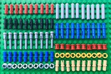 100 x LEGO Technic Parts - Connectors / Pins - Lot / Bundle