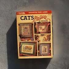 Leisure Arts Cats Galore 66 Designs Counted Cross Stitch Pattern - 1996