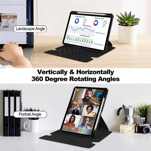 Rotation Leather Shockproof Smart Case For Apple iPad Air M3 13" / 11" (2025) - Picture 19 of 58