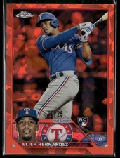 Elier Hernandez 2023 Topps Chrome Update Sapphire Rookie Orange #9/25