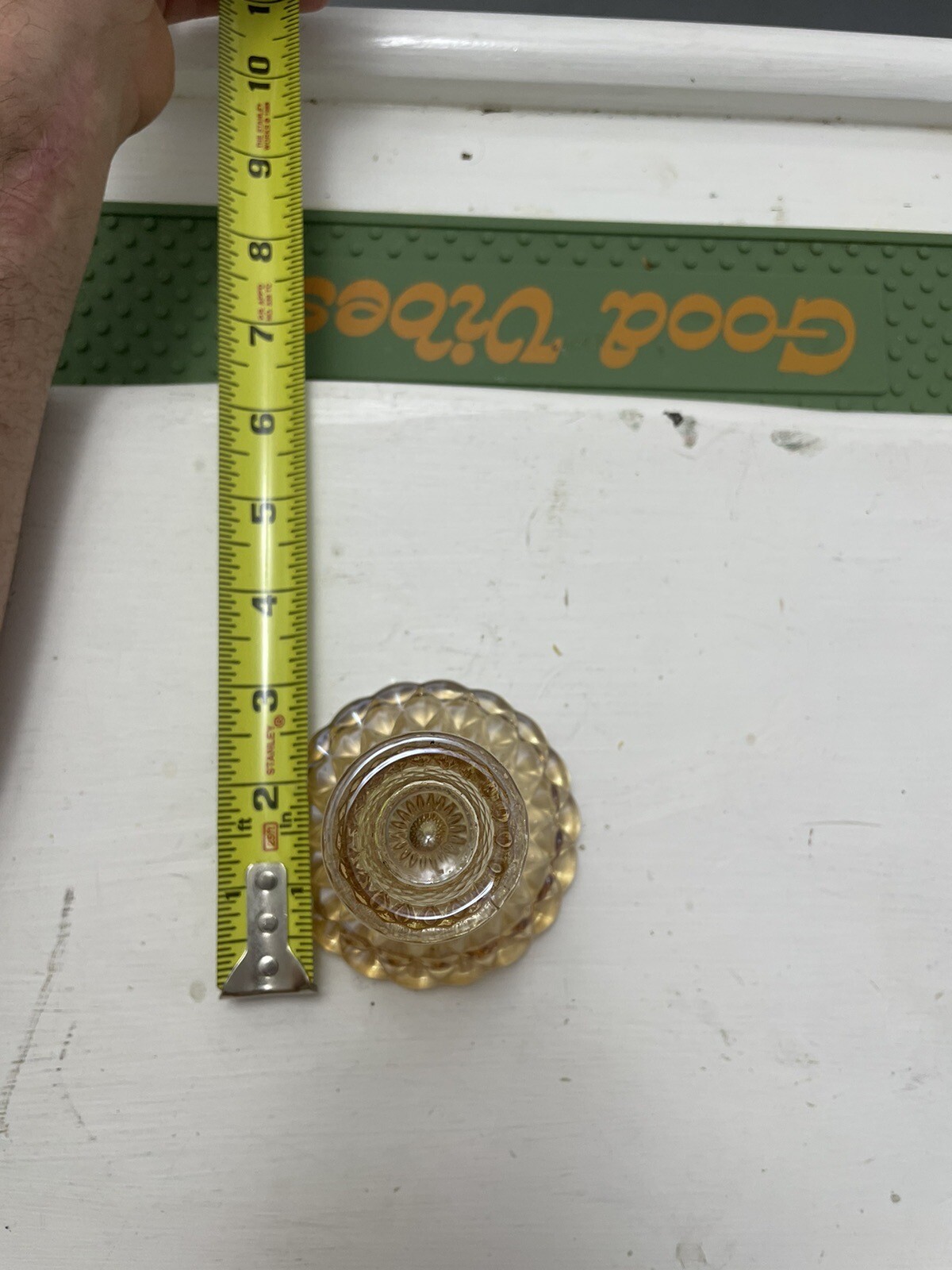 4 Inch Glass Candle Stick Holder For Taper Candle