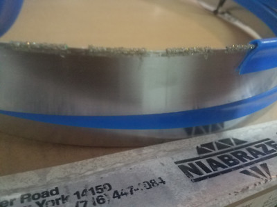 SEGMENTED DIAMOND BAND SAW BLADE 13'2.5'' X 1.25'' x .040'' GRIT: 25/35 NIABRAZE 