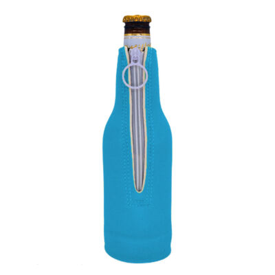 Blank Neoprene Beer Bottle Coolie: Choose Color and Quantity