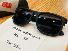 Ray Ban JUSTIN RB4165 Matte Black 54mm Unisex Polarized Sunglasses Perfect 