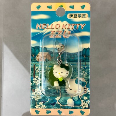 2002 Sanrio Hello Kitty Izu Limited Wasabi Gotochi Zipper Pull