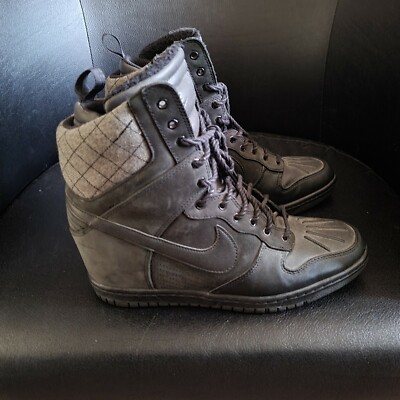 Nike Dunk Sky Hi Sneaker Boot Women's Size Black Shoes