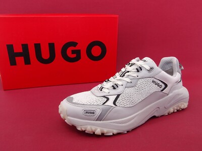 HUGO BOSS GO1ST UNISEX Sneaker Low Laufschuhe Schuhe Hellgrau Gr. 42