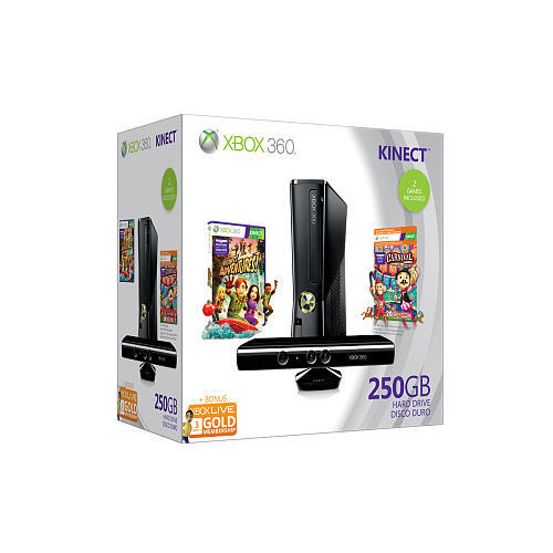 Microsoft Xbox 360 S 250GB System Kinect Bundle