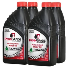 Brad Penn / PennGrade 20W50 1 Semi-Synthetic Engine Oil 71196, 4 Quarts
