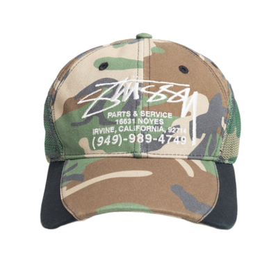 Stussy Parts & Service Mesh Cap Camo 1311205 / 100% Authentic | eBay