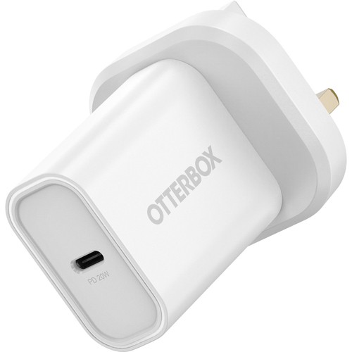 Otterbox Standard Uk Wall Charger 20W 1X Usb-C 20W Usb-Pd White. Charger Type: I