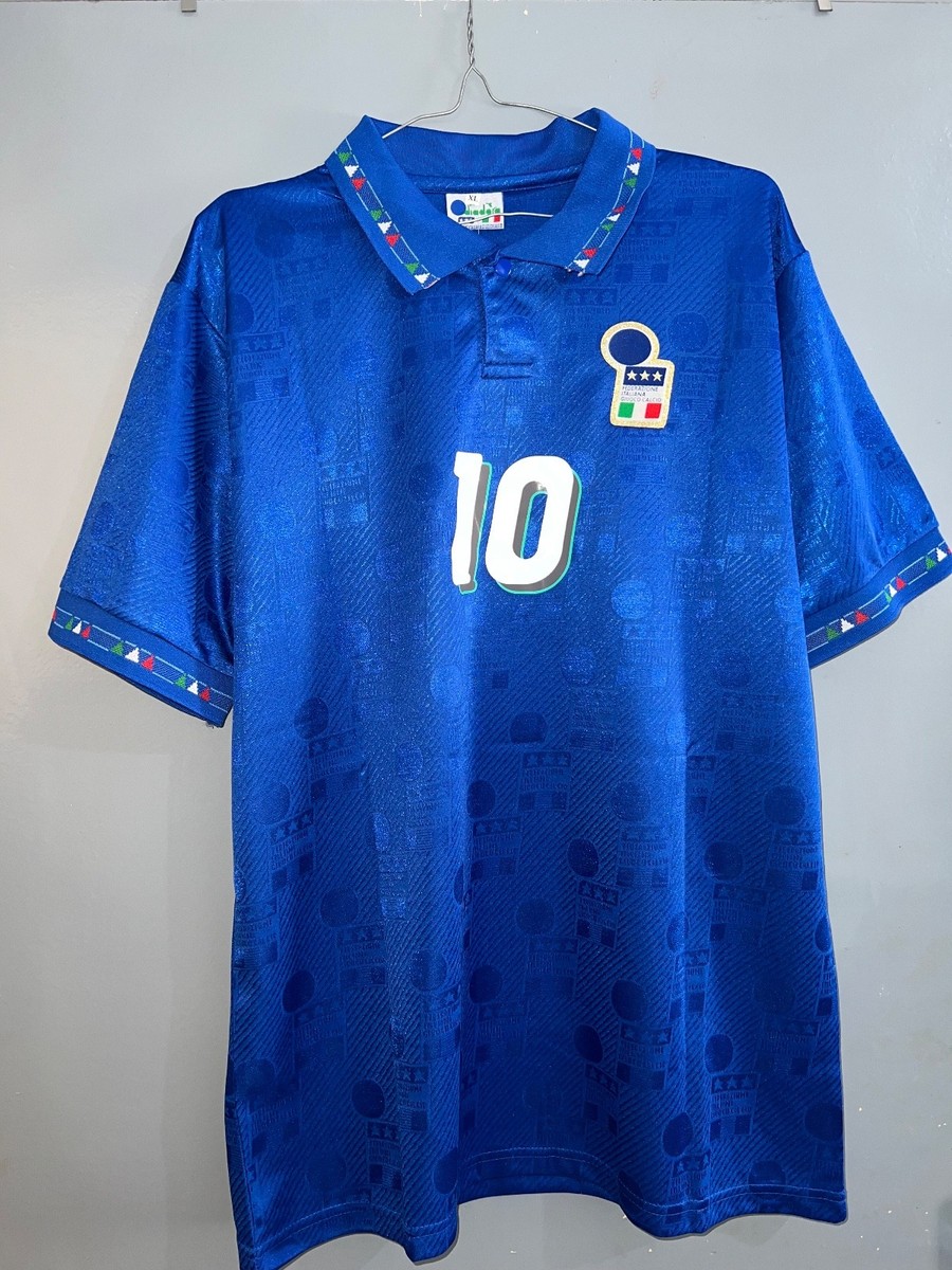 Italy Home jersey 94/95 BAGGIO #10 | eBay