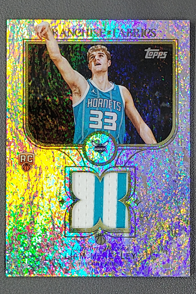 2025-26 Topps Liam McNeeley RC Franchise Fabrics Holo Foil Patch #FF-LM SP