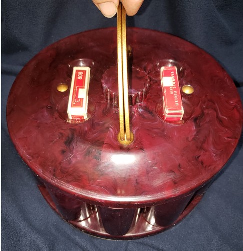 Vintage Turnit Bakelite Poker Chip Caddy - Picture 3 of 6