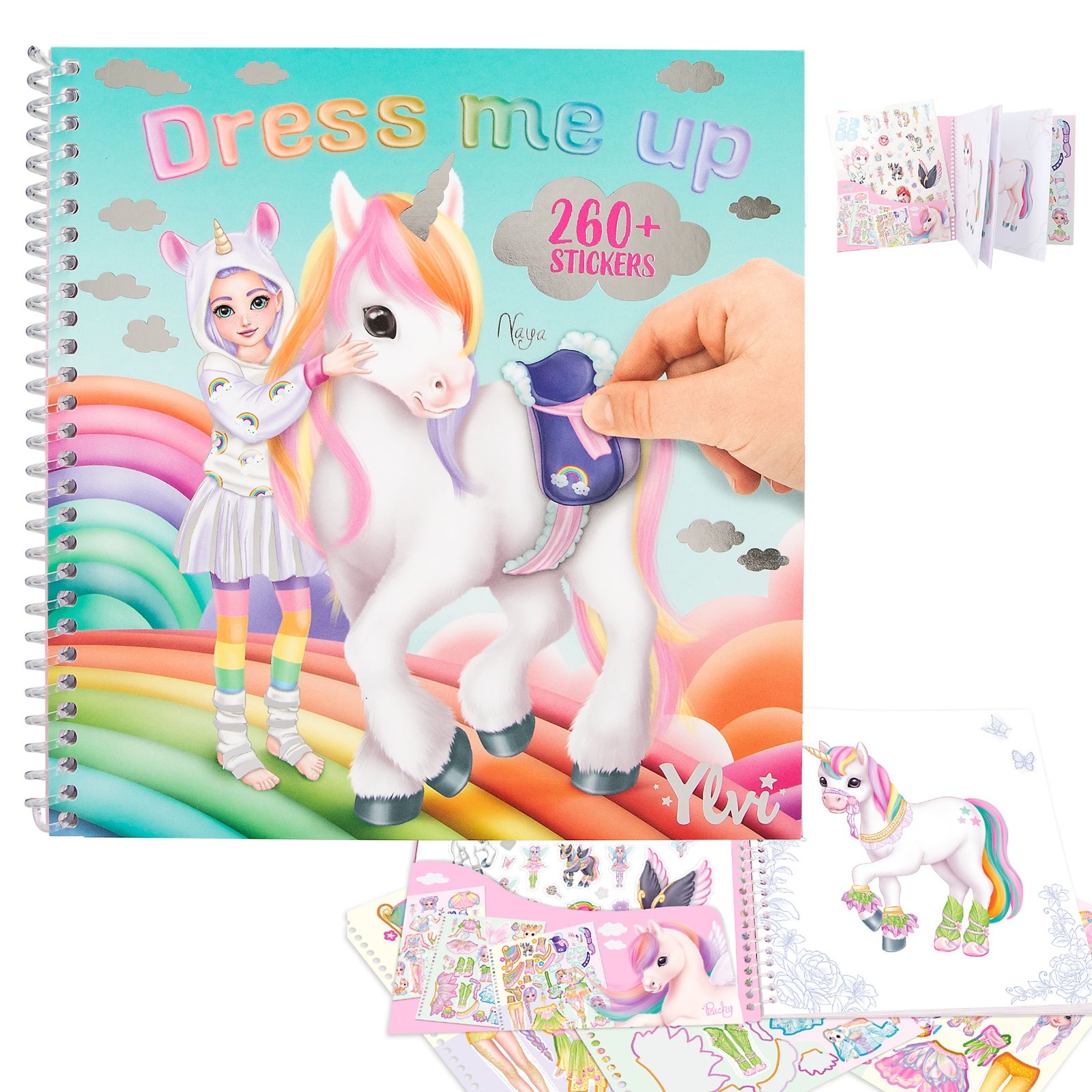 Ylvi Dress Me Up Unicorn activity book fairy sticker book Depesche unicorns