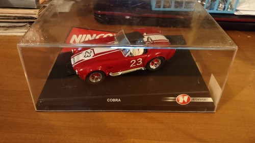 NINCO CARROLL SHELBY COBRA LOW MILEAGE 1/32 SLOT CAR MINT BOX GOODWOOD '64
