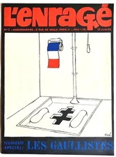 RARE PAUVERT EO 1968 REVUE L'ENRAGÉ 3 SINÉ CABU WOLINSKI TOPOR LES GAULLISTES