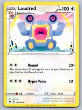 2020 POKEMON LOUDRED VIVID VOLTAGE 136/185 UC NM A95709 FREE S&H
