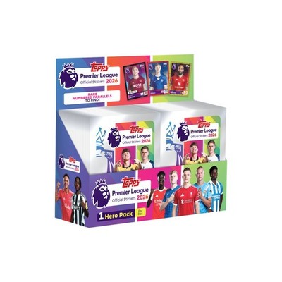 2025-26 Topps English Premier League Soccer 100 Pack Sticker Box (600 Stickers)