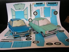 Opel Kadett C Limousine Bastelbogen Papiermodell Modellauto 1:25
