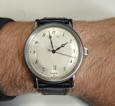 Chronoswiss Kairos 30 Stahl 38mm Uhr Silber Zifferblatt Ref. CH2823
