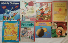8 Book Children Alberts Christmas Abuela Friends Basketball Space Bambi Jokes