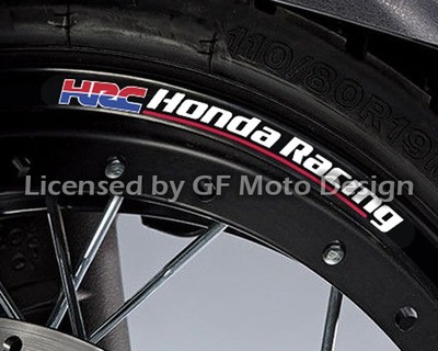 8x HRC Racing Wheel Stickers Small Decals CBR600RR CBR1000RR CB CBR 