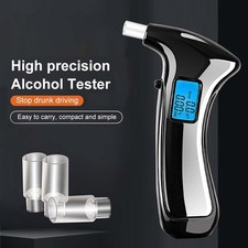 Portable LED Display Breathalyzer With Mouthpiece High-Precision Alcohol Tester