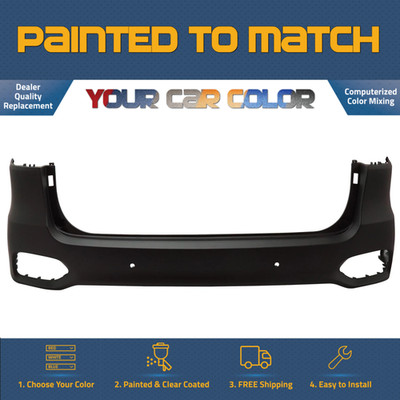 For 2019-2020 KIA SORENTO; Rear Bumper Cover upper; EX/L/LX w/Park Asst Painted