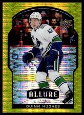 2020-21 Upper Deck Allure Yellow Taxi Quinn Hughes Vancouver Canucks #43