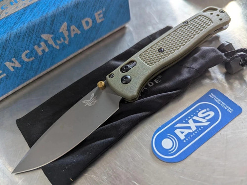 Benchmade 535 Bugout, Green Grivory Handle, CPM-S30V Blade, Folding Knife USA