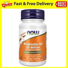 NOW FOODS Probiotic-10 25 Billion 30 Veg Capsules